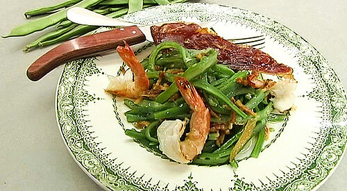 Ensalada templada de judías verdes