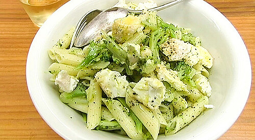 Pasta con brócoli y patata