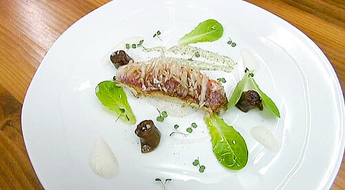 Salmonetes con escamas comestibles