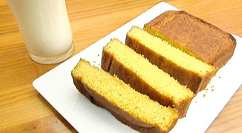 Bizcocho de naranja con txilingorri de manzana