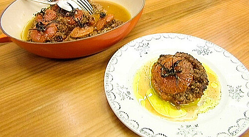 Tomates rellenos de carne