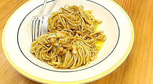 Pasta con chipirones